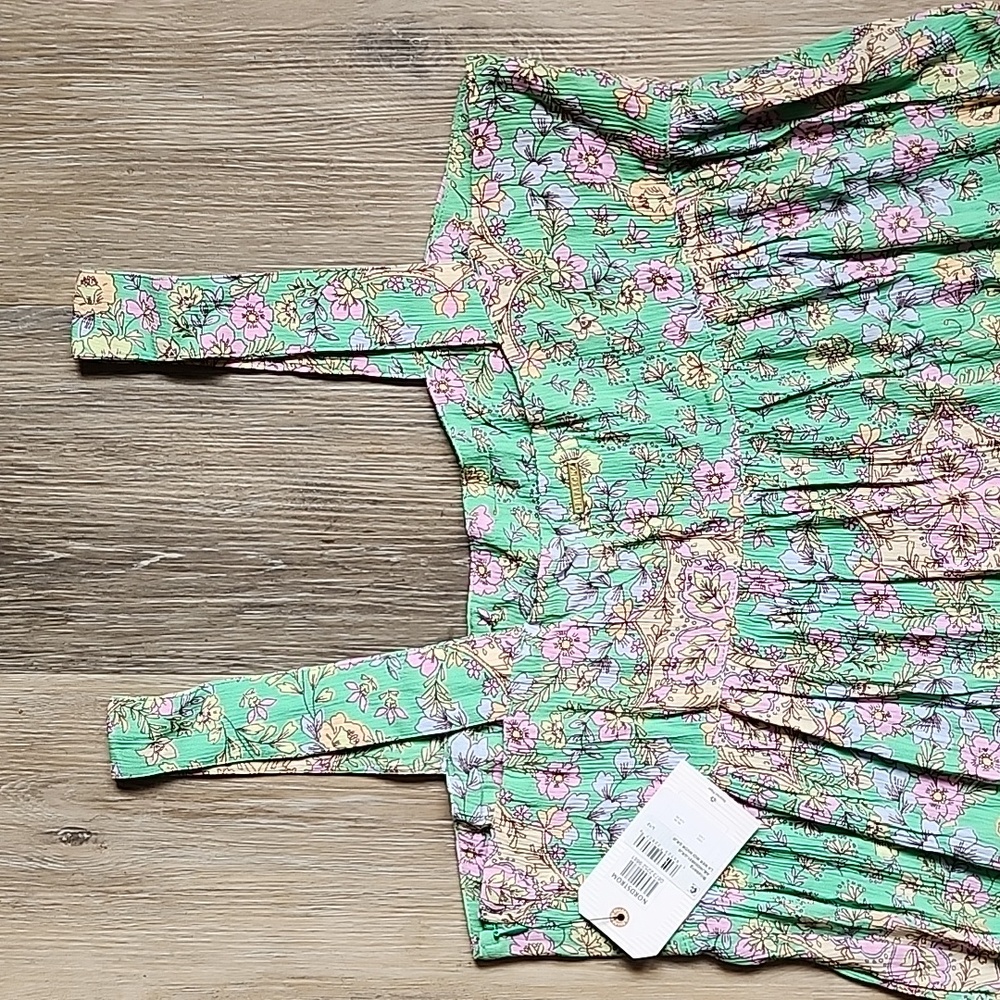 Billabong Green and Pink Floral Dress - Picture 11 of 14